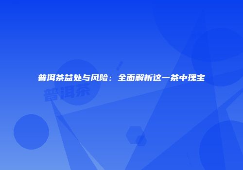 普洱茶益处与风险：全面解析这一茶中瑰宝