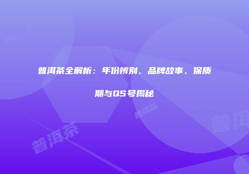 普洱茶全解析：年份辨别、品牌故事、保质期与QS号揭秘