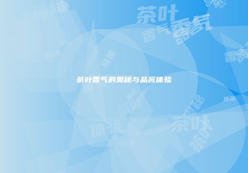 茶叶香气的奥秘与品茗体验