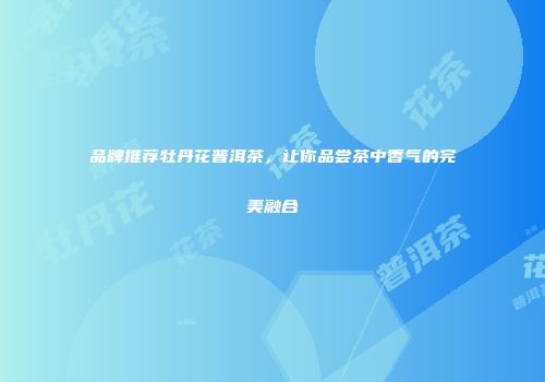 品牌推荐牡丹花普洱茶，让你品尝茶中香气的完美融合