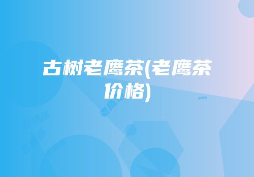 古树老鹰茶(老鹰茶价格)