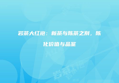 岩茶大红袍：新茶与陈茶之别，陈化价值与品鉴