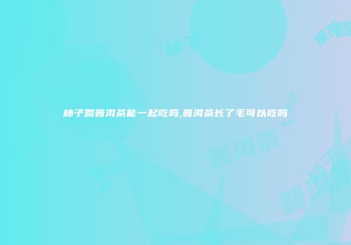 柿子喝普洱茶能一起吃吗,普洱茶长了毛可以吃吗