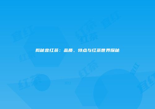 揭秘宜红茶：品质、特点与红茶世界探秘