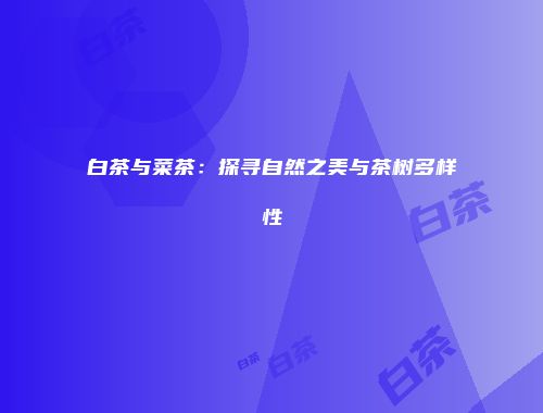 白茶与菜茶：探寻自然之美与茶树多样性