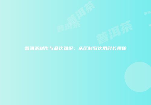 普洱茶制作与品饮知识：从压制到饮用时长揭秘