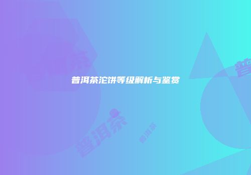 普洱茶沱饼等级解析与鉴赏