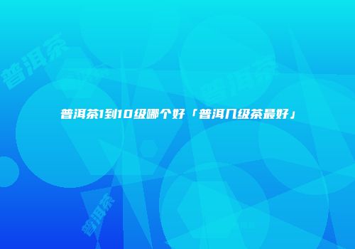 普洱茶1到10级哪个好「普洱几级茶最好」