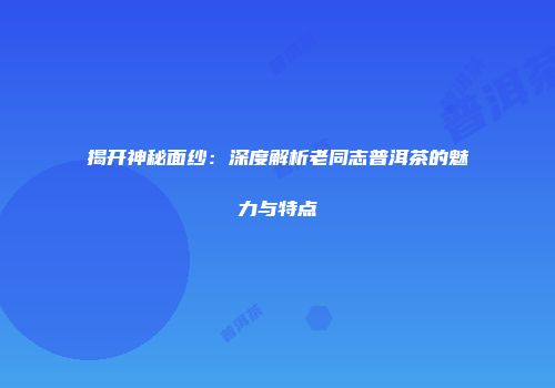 揭开神秘面纱：深度解析老同志普洱茶的魅力与特点