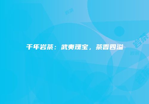 千年岩茶：武夷瑰宝，茶香四溢