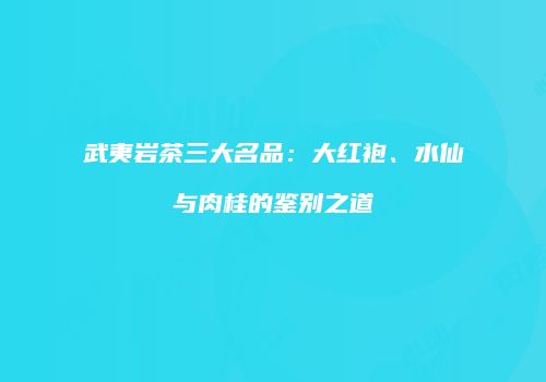 武夷岩茶三大名品：大红袍、水仙与肉桂的鉴别之道