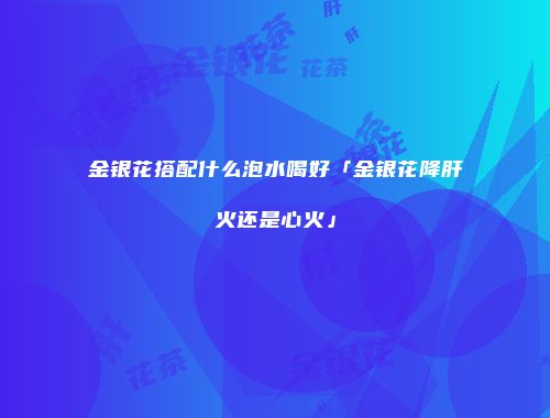 金银花搭配什么泡水喝好「金银花降肝火还是心火」