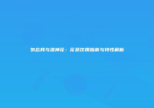 勿忘我与洛神花：花茶饮用指南与特性解析