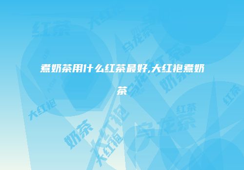 煮奶茶用什么红茶最好,大红袍煮奶茶