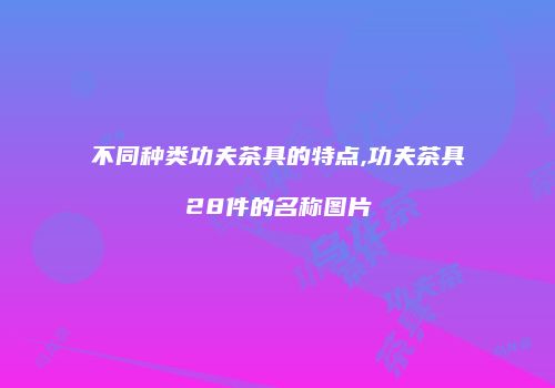 不同种类功夫茶具的特点,功夫茶具28件的名称图片
