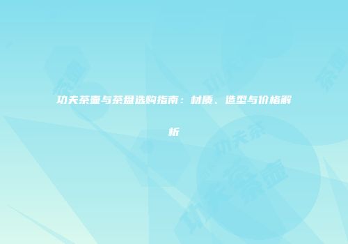 功夫茶壶与茶盘选购指南：材质、造型与价格解析