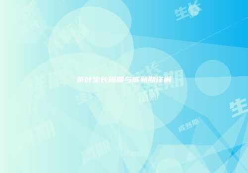 茶叶生长周期与成熟期详解