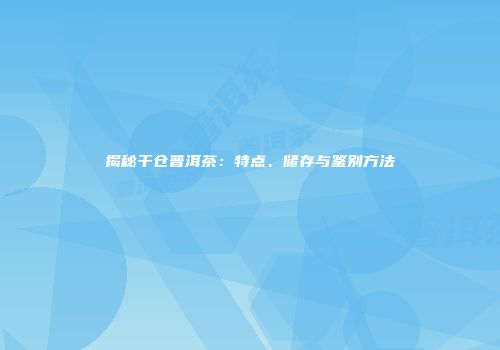 揭秘干仓普洱茶：特点、储存与鉴别方法