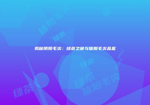 揭秘阴阳毛尖：绿茶之谜与信阳毛尖品鉴