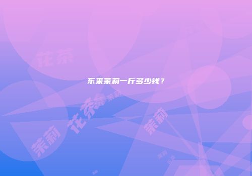 东来茉莉一斤多少钱？
