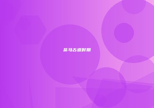 茶马古道时期