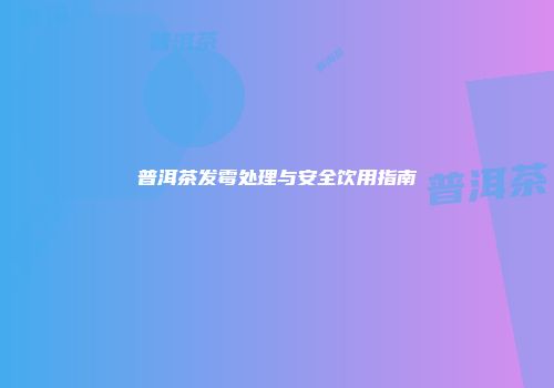 普洱茶发霉处理与安全饮用指南