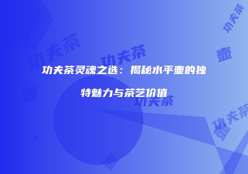 功夫茶灵魂之选：揭秘水平壶的独特魅力与茶艺价值
