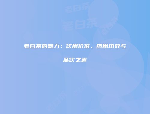 老白茶的魅力：饮用价值、药用功效与品饮之道