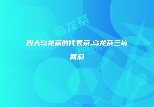 四大乌龙茶的代表茶,乌龙茶三坑两涧