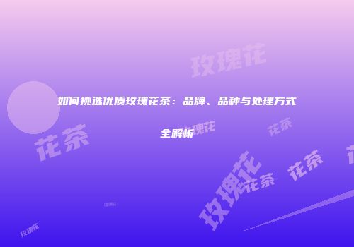 如何挑选优质玫瑰花茶：品牌、品种与处理方式全解析