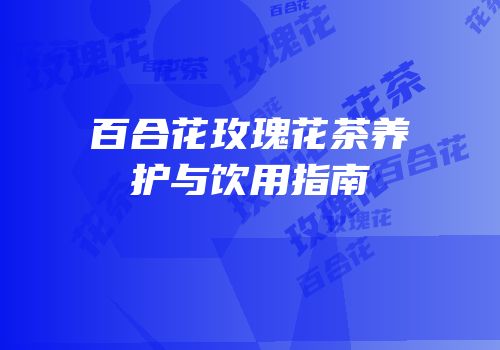 百合花玫瑰花茶养护与饮用指南