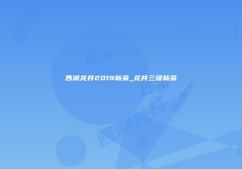 西湖龙井2019新茶_龙井三级新茶