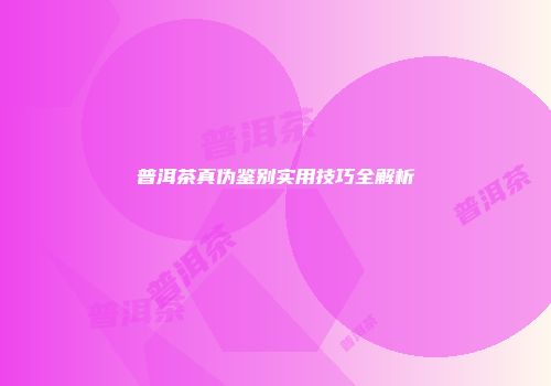普洱茶真伪鉴别实用技巧全解析