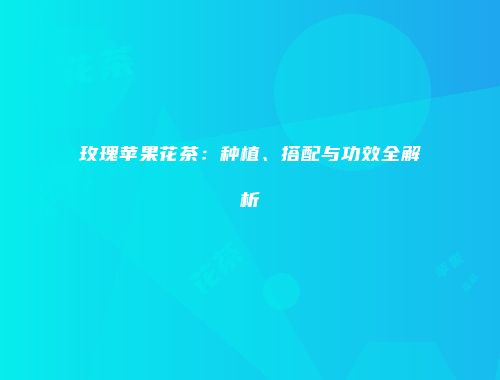 玫瑰苹果花茶：种植、搭配与功效全解析