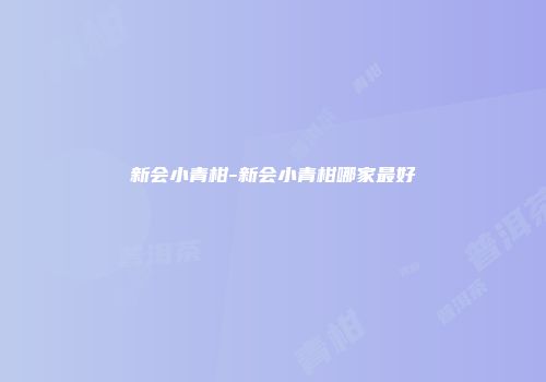 新会小青柑-新会小青柑哪家最好
