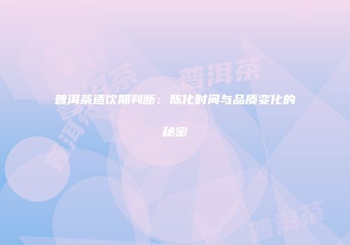 普洱茶适饮期判断：陈化时间与品质变化的秘密