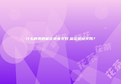 什么种类的菊花茶去火好,菊花茶祛火吗？