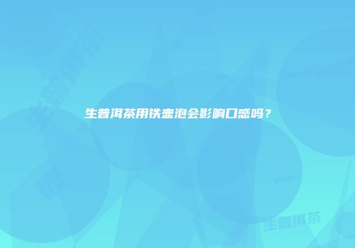 生普洱茶用铁壶泡会影响口感吗？