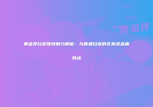 黄金芽白茶独特魅力解析：与普通白茶的区别及品质特点