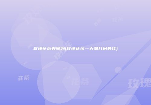 玫瑰花茶养颜吗(玫瑰花茶一天喝几朵最佳)