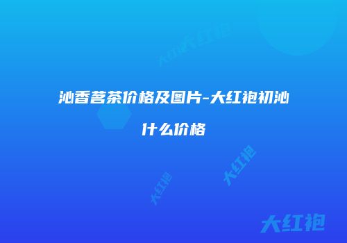 沁香茗茶价格及图片-大红袍初沁什么价格