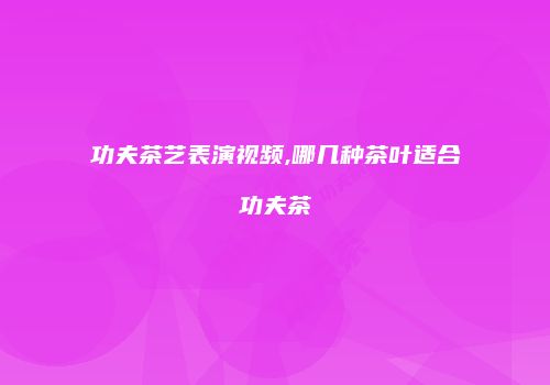 功夫茶艺表演视频,哪几种茶叶适合功夫茶