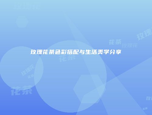 玫瑰花茶色彩搭配与生活美学分享