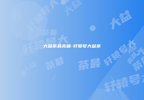 大益茶最高端-轩辕号大益茶