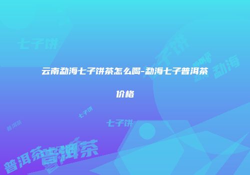 云南勐海七子饼茶怎么喝-勐海七子普洱茶价格