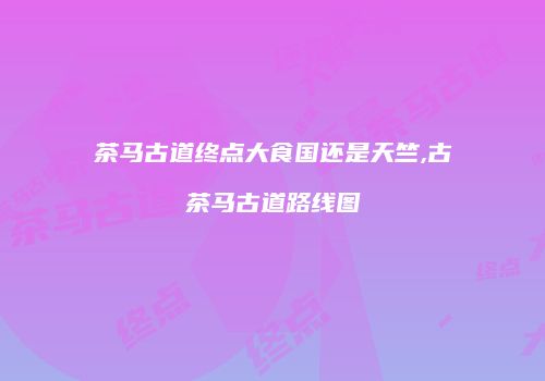 茶马古道终点大食国还是天竺,古茶马古道路线图