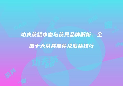 功夫茶烧水壶与茶具品牌解析：全国十大茶具推荐及泡茶技巧