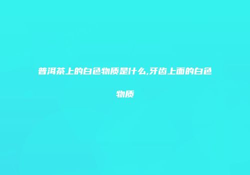 普洱茶上的白色物质是什么,牙齿上面的白色物质