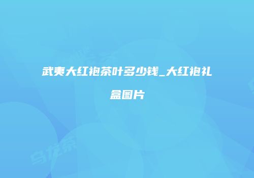 武夷大红袍茶叶多少钱_大红袍礼盒图片