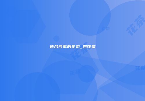 适合四季的花茶_四花茶